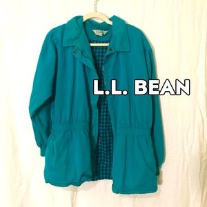 Vintage L.L.Bean lightweight cotton jacket chore coat L. L. Bean coastal granny
